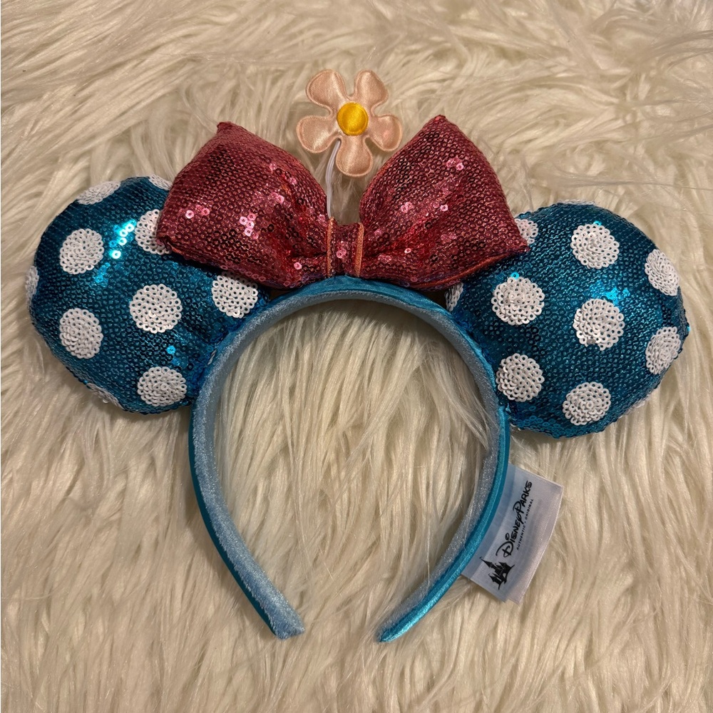 Authentic Disney Minnie Mouse Sequin Ears Headband
